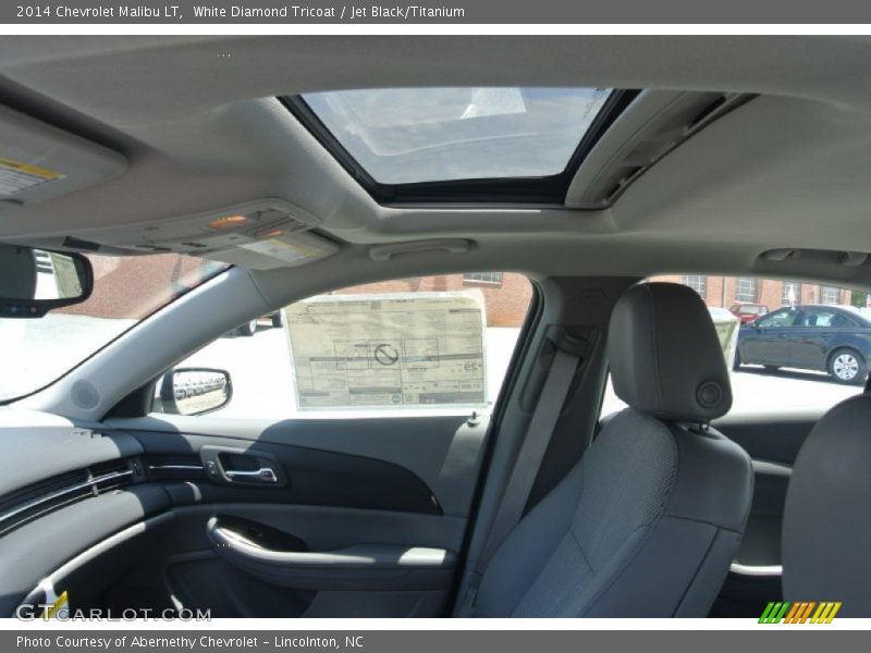 White Diamond Tricoat / Jet Black/Titanium 2014 Chevrolet Malibu LT