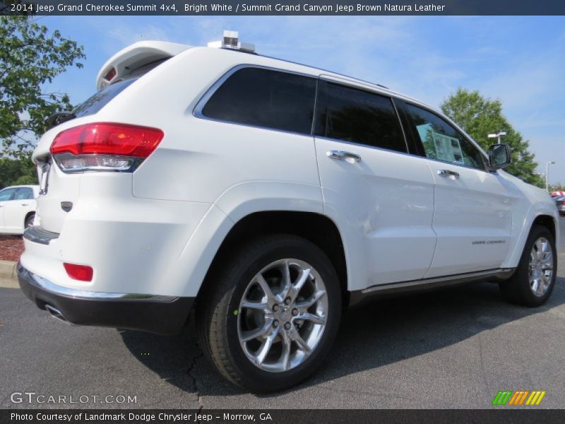 Bright White / Summit Grand Canyon Jeep Brown Natura Leather 2014 Jeep Grand Cherokee Summit 4x4