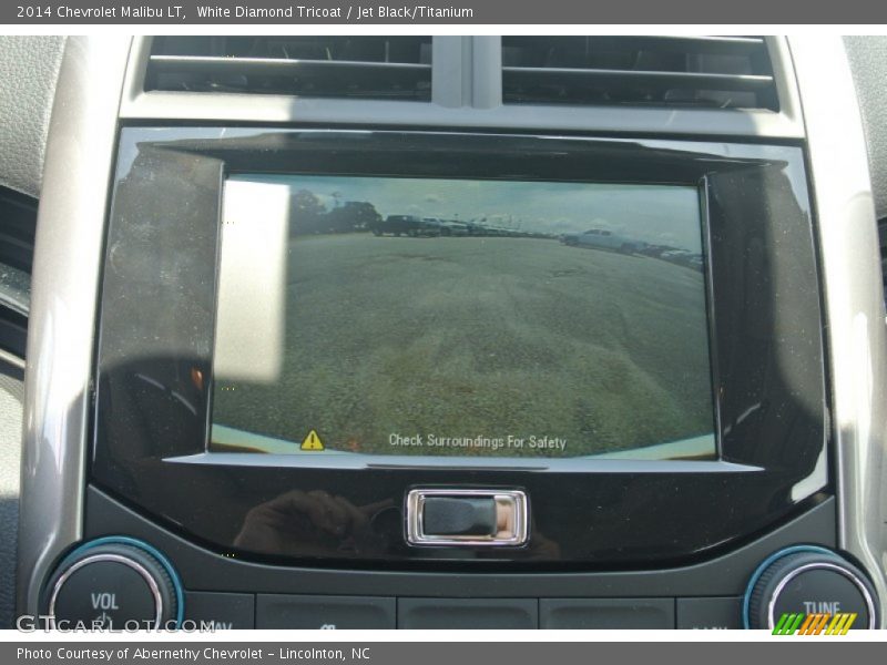 White Diamond Tricoat / Jet Black/Titanium 2014 Chevrolet Malibu LT