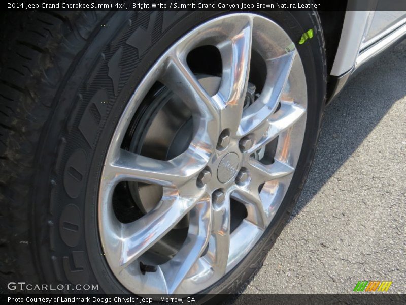Bright White / Summit Grand Canyon Jeep Brown Natura Leather 2014 Jeep Grand Cherokee Summit 4x4