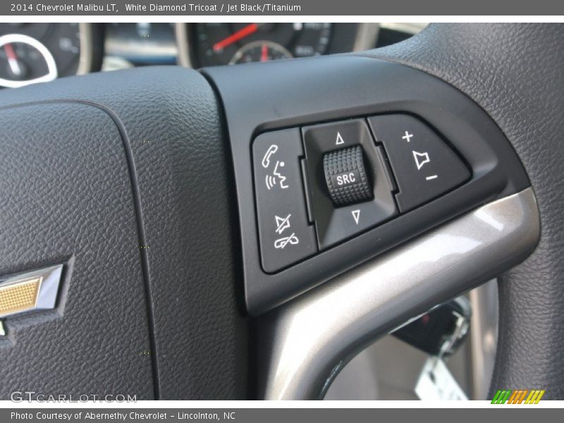 White Diamond Tricoat / Jet Black/Titanium 2014 Chevrolet Malibu LT