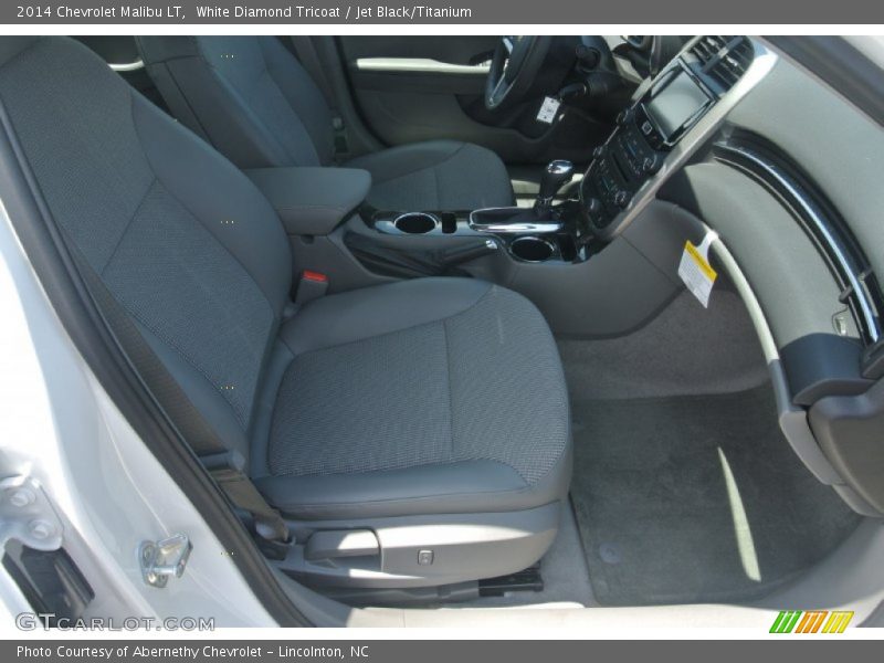 White Diamond Tricoat / Jet Black/Titanium 2014 Chevrolet Malibu LT