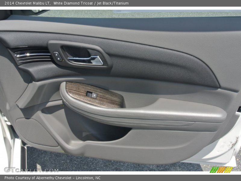 White Diamond Tricoat / Jet Black/Titanium 2014 Chevrolet Malibu LT