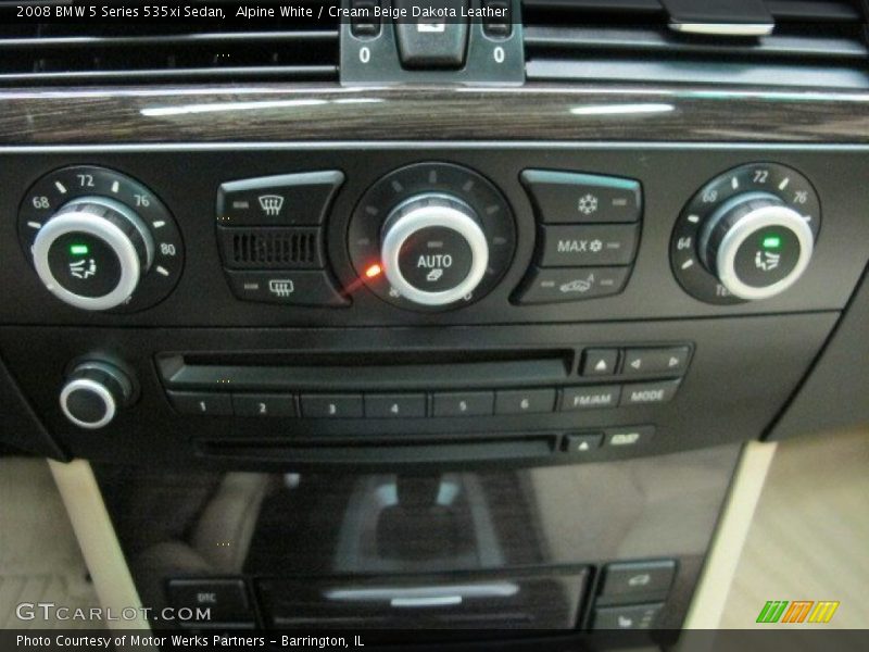 Alpine White / Cream Beige Dakota Leather 2008 BMW 5 Series 535xi Sedan