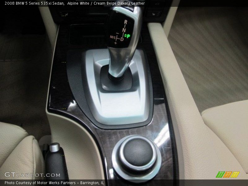 Alpine White / Cream Beige Dakota Leather 2008 BMW 5 Series 535xi Sedan