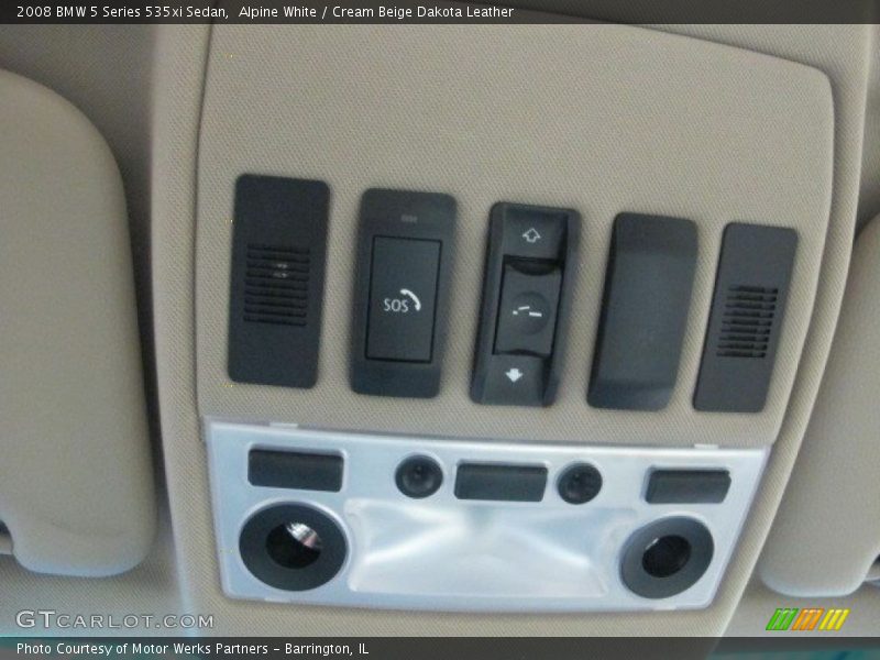 Alpine White / Cream Beige Dakota Leather 2008 BMW 5 Series 535xi Sedan