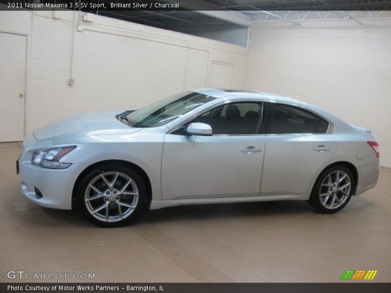 Brilliant Silver / Charcoal 2011 Nissan Maxima 3.5 SV Sport