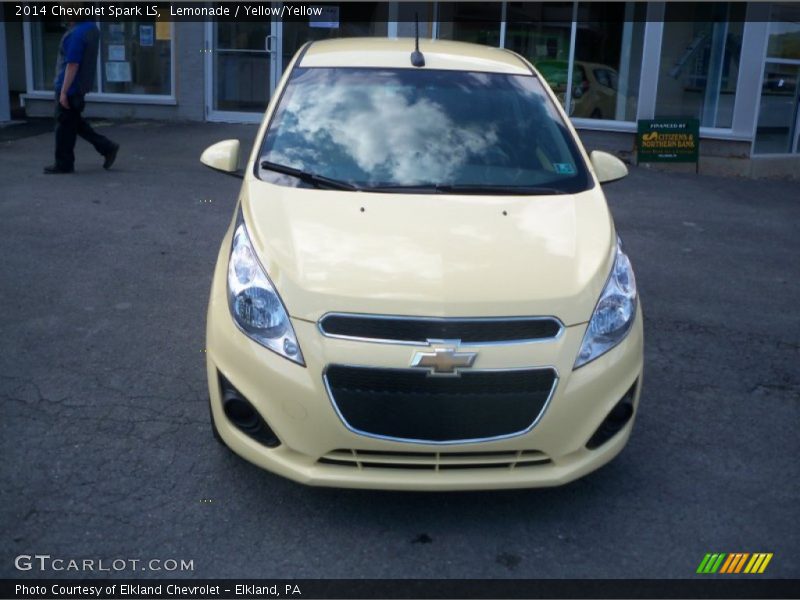 Lemonade / Yellow/Yellow 2014 Chevrolet Spark LS