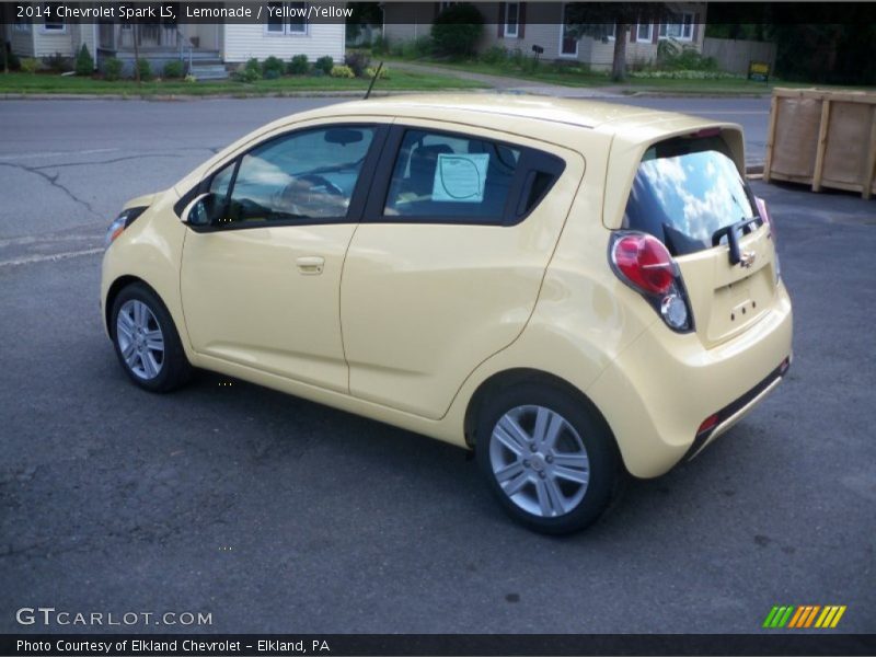 Lemonade / Yellow/Yellow 2014 Chevrolet Spark LS