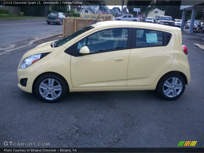 Lemonade / Yellow/Yellow 2014 Chevrolet Spark LS