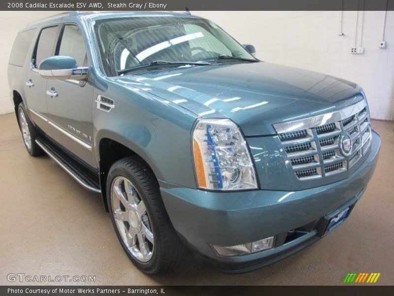 Stealth Gray / Ebony 2008 Cadillac Escalade ESV AWD