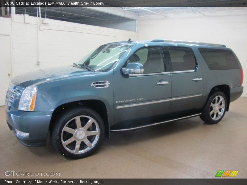 Stealth Gray / Ebony 2008 Cadillac Escalade ESV AWD