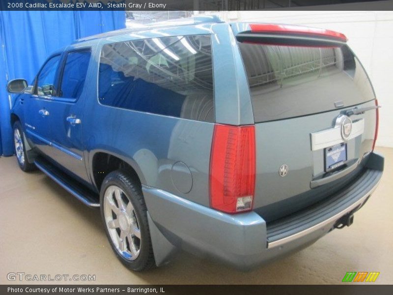 Stealth Gray / Ebony 2008 Cadillac Escalade ESV AWD