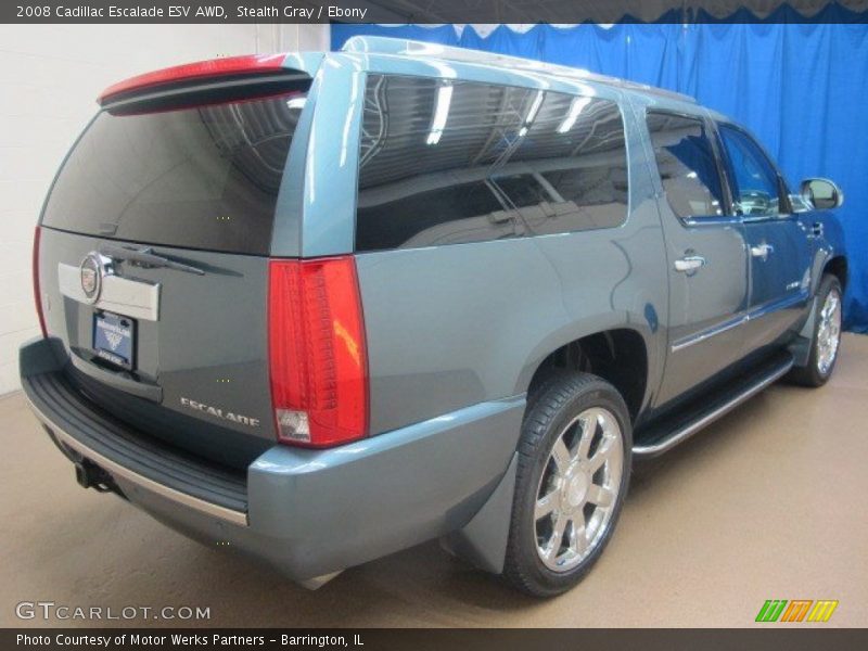 Stealth Gray / Ebony 2008 Cadillac Escalade ESV AWD
