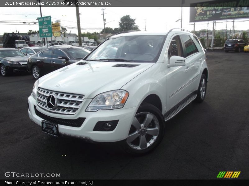 Arctic White / Black 2011 Mercedes-Benz ML 350 4Matic