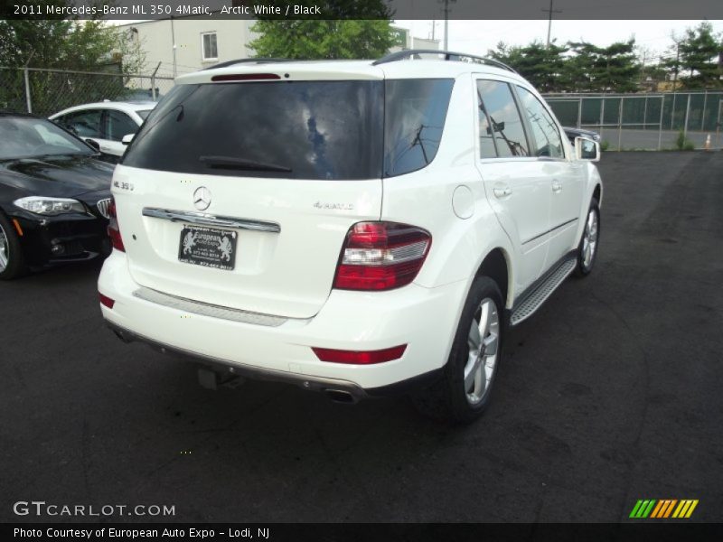 Arctic White / Black 2011 Mercedes-Benz ML 350 4Matic