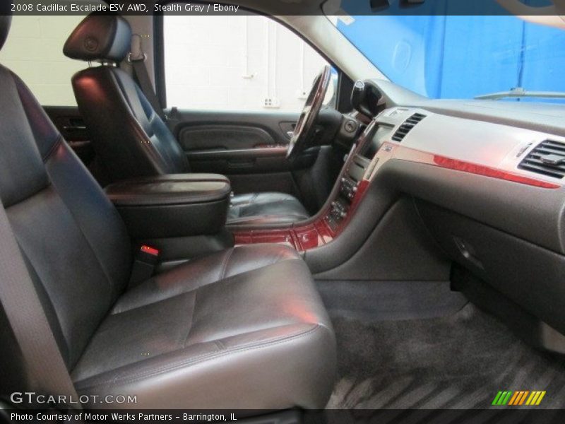 Stealth Gray / Ebony 2008 Cadillac Escalade ESV AWD