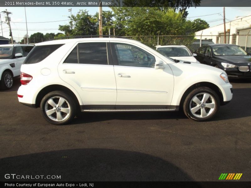 Arctic White / Black 2011 Mercedes-Benz ML 350 4Matic