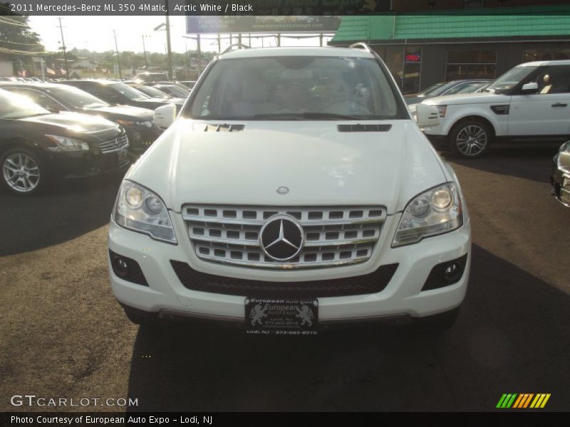 Arctic White / Black 2011 Mercedes-Benz ML 350 4Matic