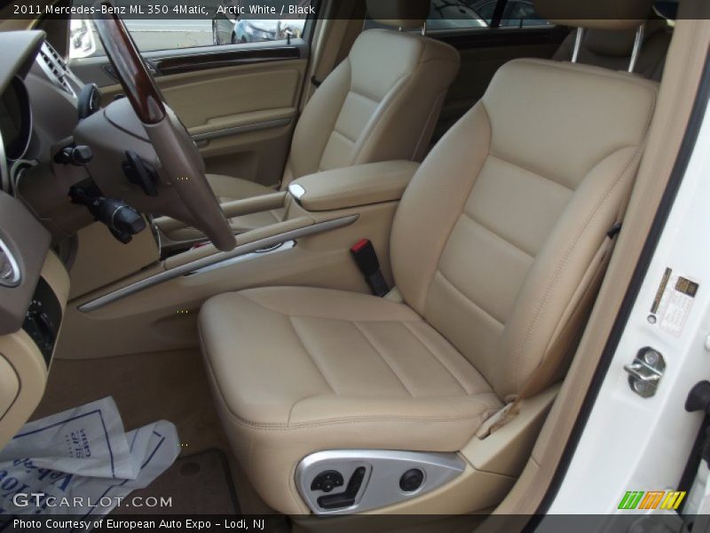 Arctic White / Black 2011 Mercedes-Benz ML 350 4Matic