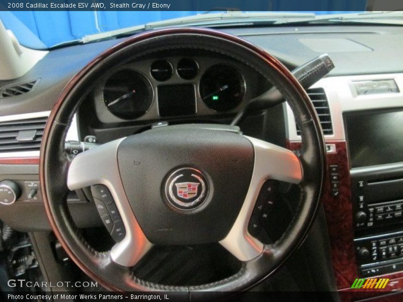Stealth Gray / Ebony 2008 Cadillac Escalade ESV AWD
