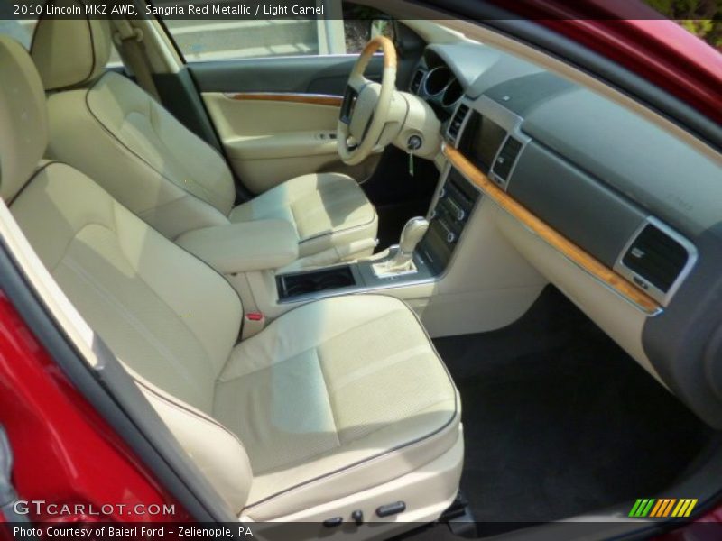 Sangria Red Metallic / Light Camel 2010 Lincoln MKZ AWD