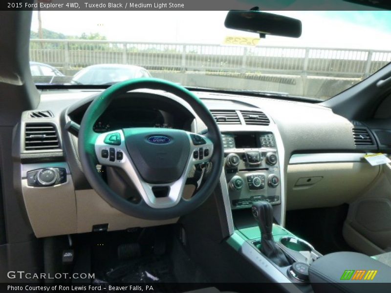 Tuxedo Black / Medium Light Stone 2015 Ford Explorer 4WD