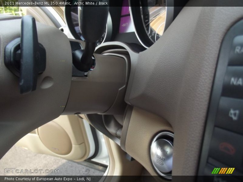 Arctic White / Black 2011 Mercedes-Benz ML 350 4Matic