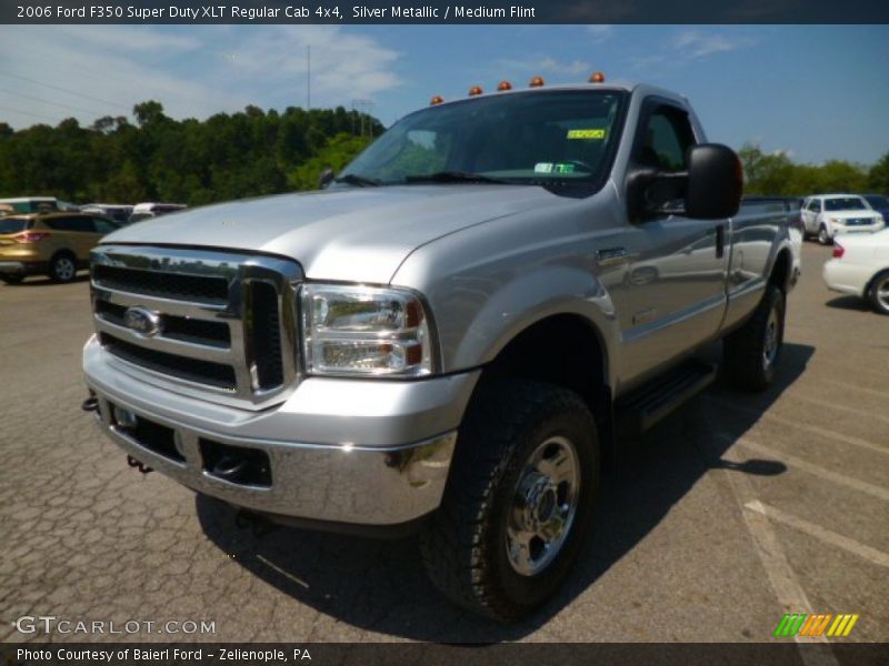 Silver Metallic / Medium Flint 2006 Ford F350 Super Duty XLT Regular Cab 4x4