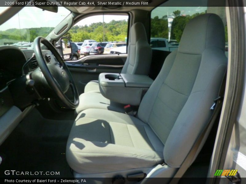 Silver Metallic / Medium Flint 2006 Ford F350 Super Duty XLT Regular Cab 4x4