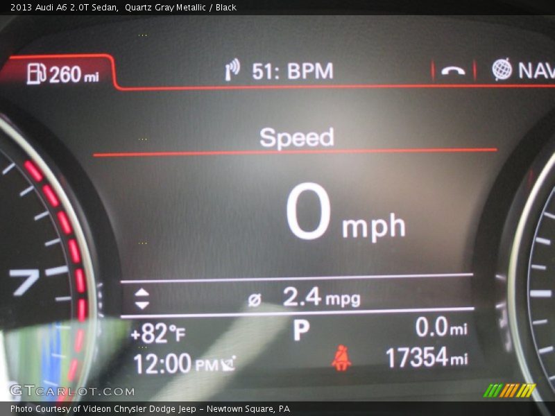 Quartz Gray Metallic / Black 2013 Audi A6 2.0T Sedan
