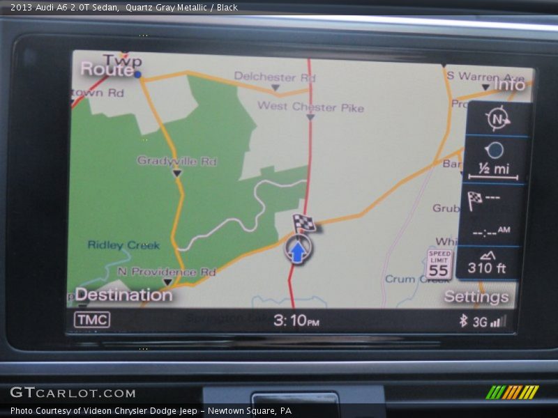 Quartz Gray Metallic / Black 2013 Audi A6 2.0T Sedan