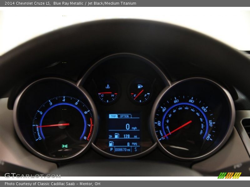 Blue Ray Metallic / Jet Black/Medium Titanium 2014 Chevrolet Cruze LS