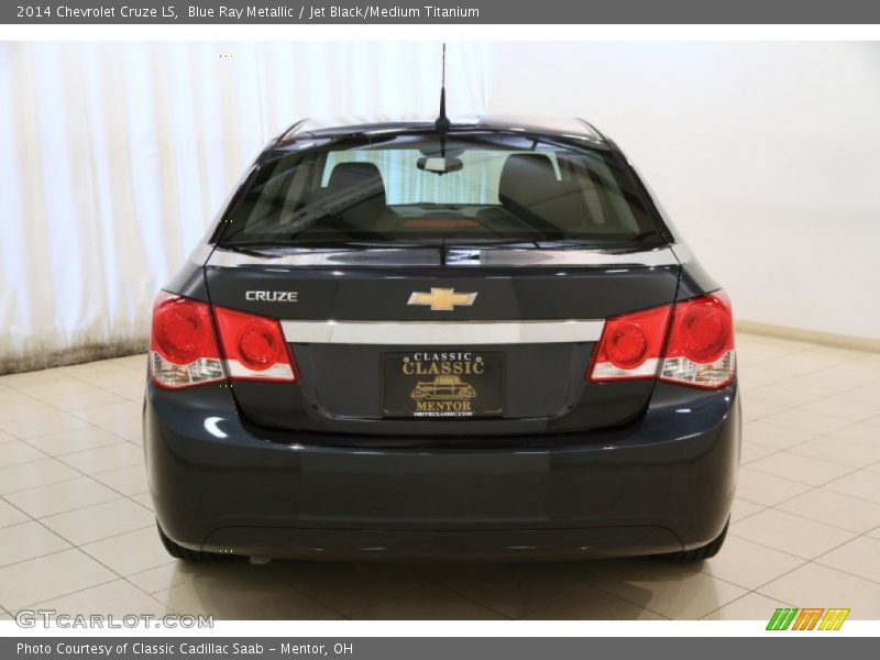 Blue Ray Metallic / Jet Black/Medium Titanium 2014 Chevrolet Cruze LS
