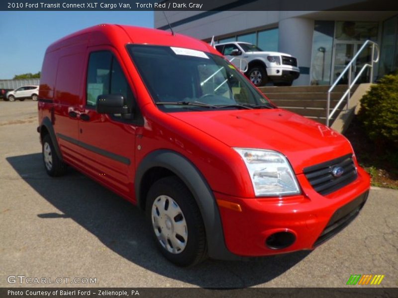 Torch Red / Dark Gray 2010 Ford Transit Connect XLT Cargo Van