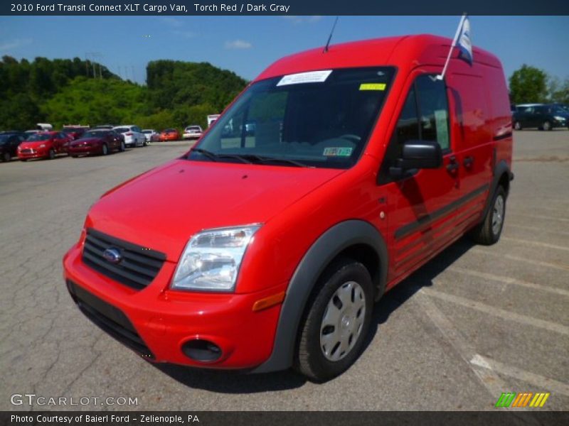 Torch Red / Dark Gray 2010 Ford Transit Connect XLT Cargo Van