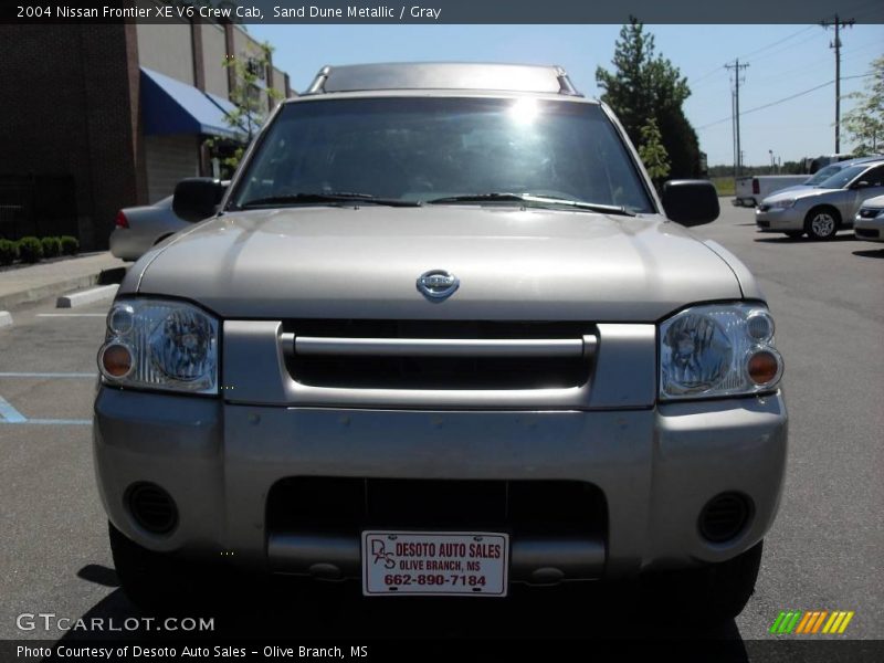 Sand Dune Metallic / Gray 2004 Nissan Frontier XE V6 Crew Cab