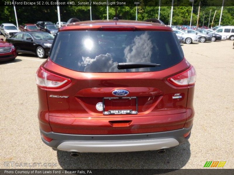 Sunset / Medium Light Stone 2014 Ford Escape SE 2.0L EcoBoost 4WD