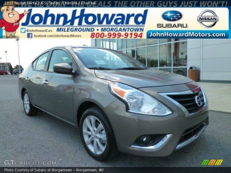 Titanium / Charcoal 2015 Nissan Versa 1.6 SL Sedan
