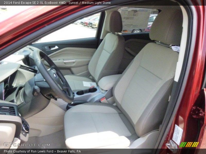 Sunset / Medium Light Stone 2014 Ford Escape SE 2.0L EcoBoost 4WD
