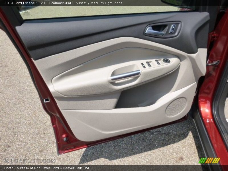 Sunset / Medium Light Stone 2014 Ford Escape SE 2.0L EcoBoost 4WD
