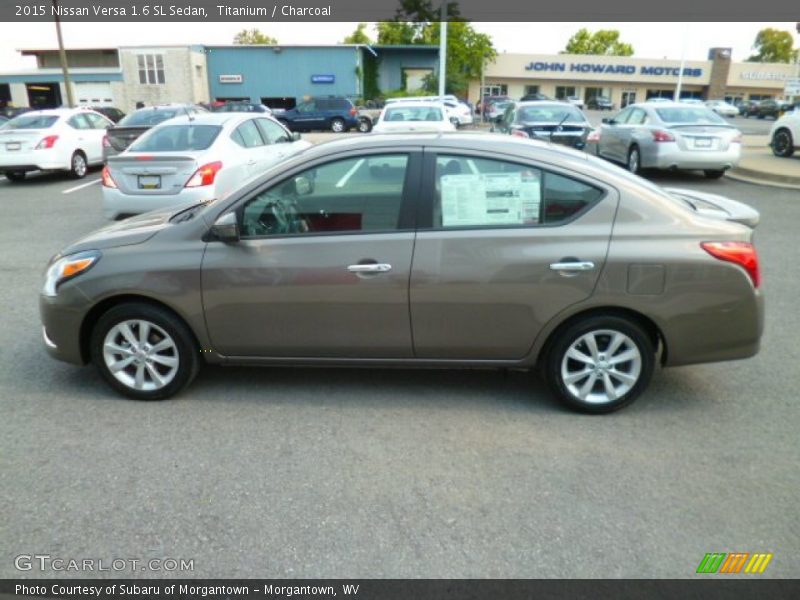 Titanium / Charcoal 2015 Nissan Versa 1.6 SL Sedan