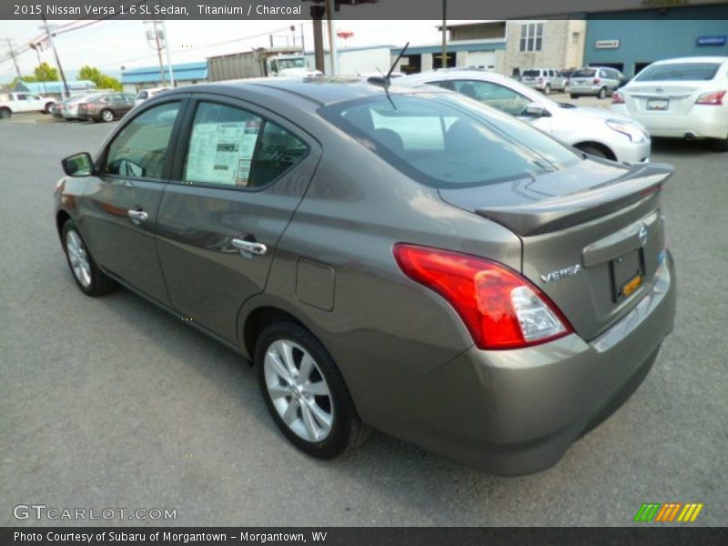 Titanium / Charcoal 2015 Nissan Versa 1.6 SL Sedan
