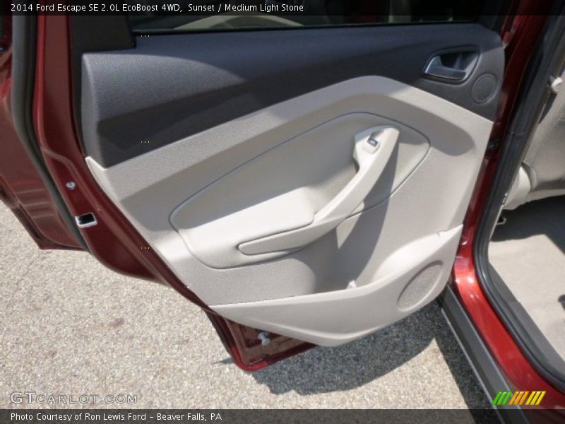 Sunset / Medium Light Stone 2014 Ford Escape SE 2.0L EcoBoost 4WD