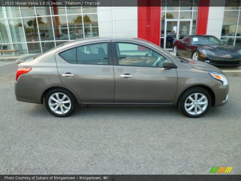 Titanium / Charcoal 2015 Nissan Versa 1.6 SL Sedan