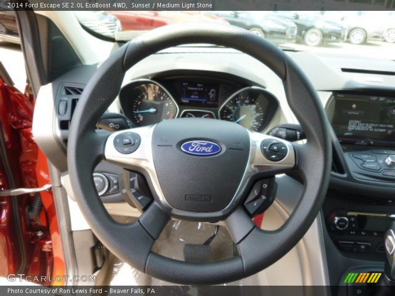 Sunset / Medium Light Stone 2014 Ford Escape SE 2.0L EcoBoost 4WD