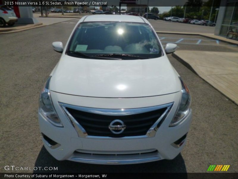 Fresh Powder / Charcoal 2015 Nissan Versa 1.6 SL Sedan