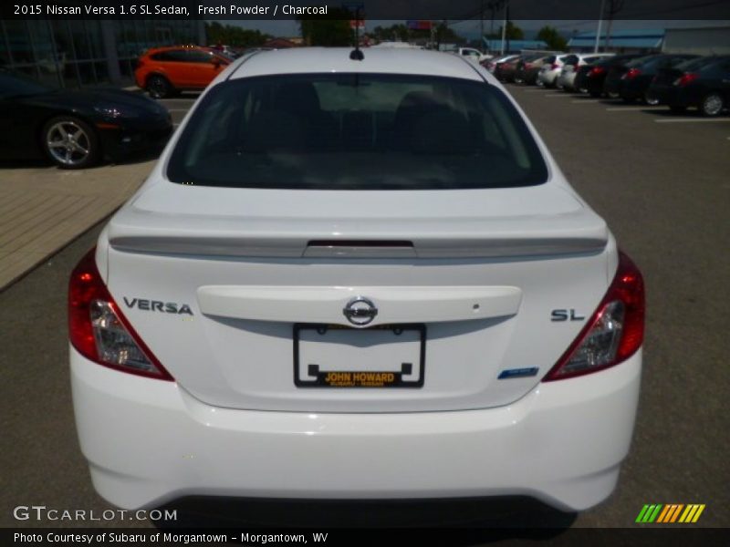Fresh Powder / Charcoal 2015 Nissan Versa 1.6 SL Sedan