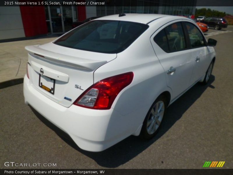 Fresh Powder / Charcoal 2015 Nissan Versa 1.6 SL Sedan