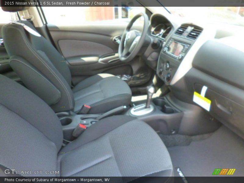 Fresh Powder / Charcoal 2015 Nissan Versa 1.6 SL Sedan